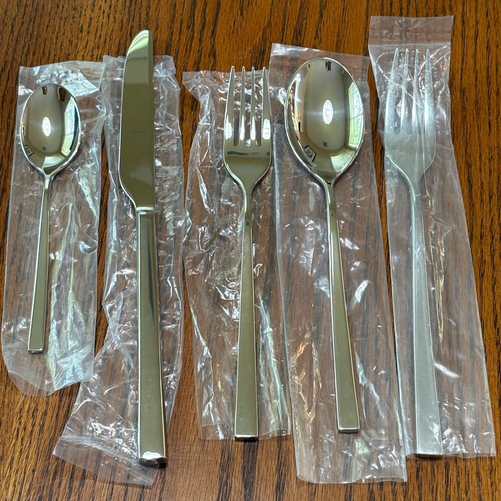 Mepra Atena Ice 5 Piece Place Setting 18/10 Stainless Steel Mirror Flatware